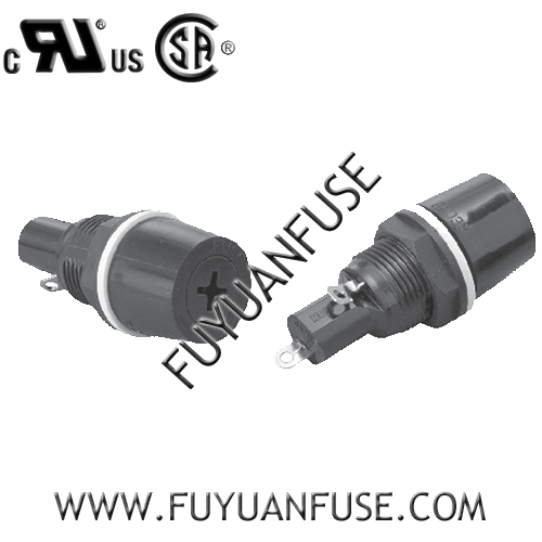 5*20 面板安裝保險(xiǎn)絲座 FH-033 UL CSA 10A250V 5*20 面板安裝保險(xiǎn)絲座 FH-033 UL CSA 10A250V